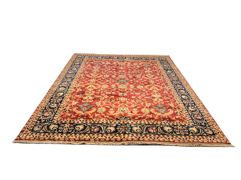 Sultanabad 100% wool Hand Made Rug, 8' 1" x 10' 5" (P)