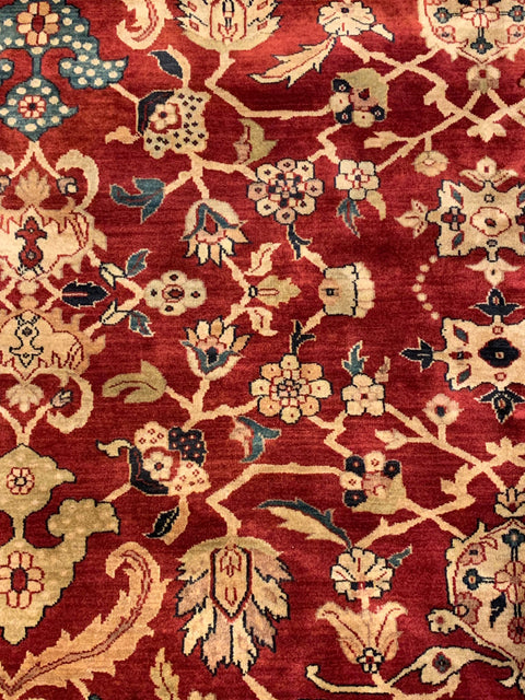 Sultanabad 100% wool Hand Made Rug, 8' 1" x 10' 5" (P)
