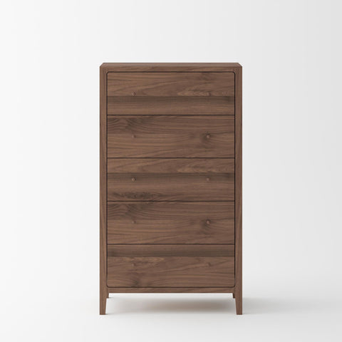 Isabella Mid Century Bedroom Set - Solid Black American Walnut