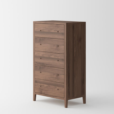 Isabella Mid Century Bedroom Set - Solid Black American Walnut