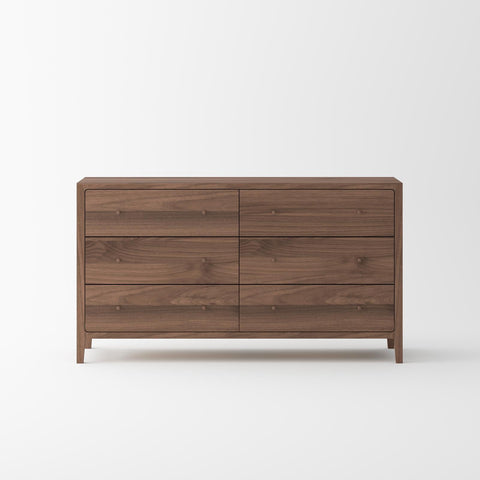 Isabella Mid Century Bedroom Set - Solid Black American Walnut