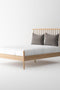 Isabella Mid Century Bed Frame - Solid American White Oak