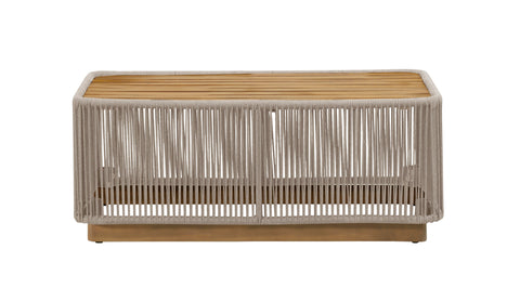 Alpine Teak outdoor collection Beige Rope Coffee table