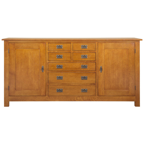 Mission 7 Drawer Sideboard with 2 Doors - Michael's Cherry (MC-A) - 82"