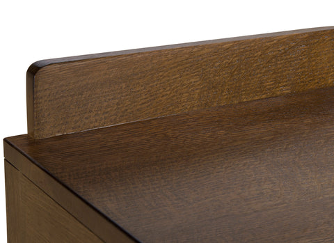 Pre-Order Mission Solid Oak 4 Drawer File Cabinet - Walnut