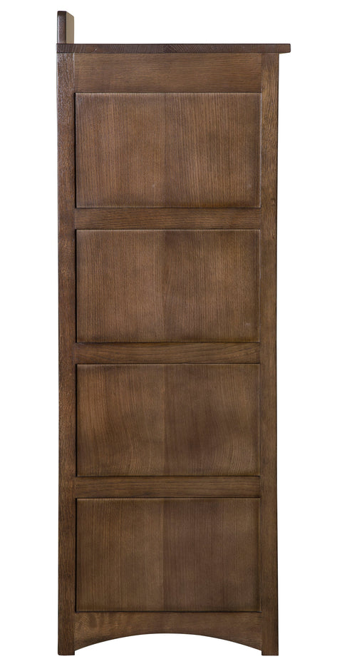 Pre-Order Mission Solid Oak 4 Drawer File Cabinet - Walnut