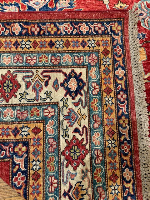 Kazak Handwoven 100% Wool Rug 8' x 10' | Crafters And Weavers