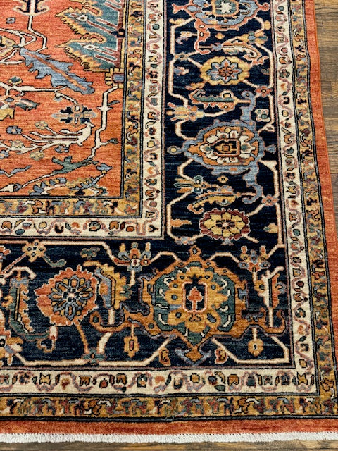 Heriz 100% wool Oriental Rug 9' 3" x 12'