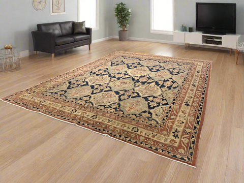Sultanabad 100% Wool Oriental Rug 10' 1" x 13'