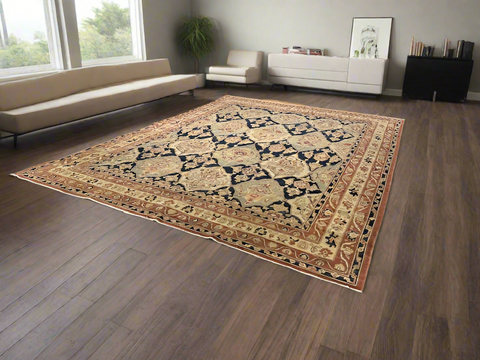 Sultanabad 100% Wool Oriental Rug 10' 1" x 13'
