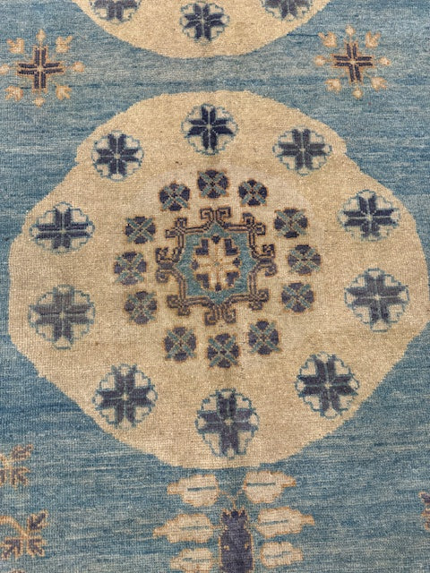 Khotan Samarkand Large Hand made Oriental Rug, size 10' 3" x 12' 6"