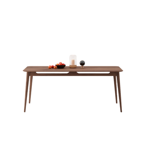 Isabella Mid Century Dining Table - Solid American Black Walnut