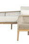 Cypress Teak Wood 2-piece Left Arm Chaise Outdoor Sectional - Beige