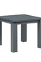 Sardinia Outdoor Aluminum End Table - Gray