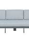 Sardinia Aluminum Frame Outdoor Sofa - Gray Cushions