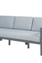 Sardinia Aluminum Frame Outdoor Sofa - Gray Cushions