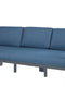 Sardinia Aluminum Frame Outdoor 84" Sofa - Blue Cushions