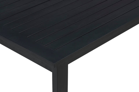 Sardinia Outdoor Aluminum Dining Table - Black