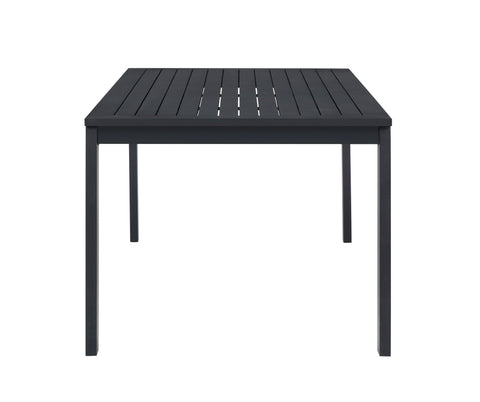 Sardinia Outdoor Aluminum Dining Table - Black