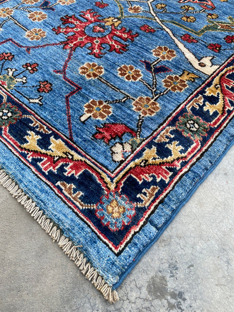 Hand-Knotted Sultanabad Vegetable-Dyed Wool Rug, 2' 10" x 12' 0"