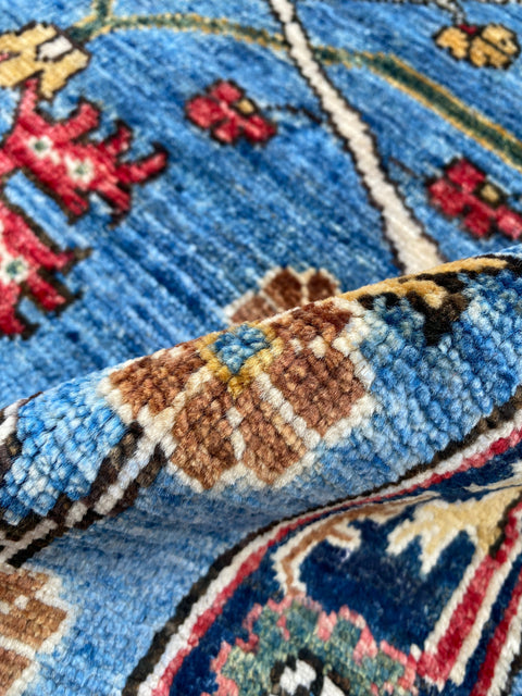 Hand-Knotted Sultanabad Vegetable-Dyed Wool Rug, 2' 10" x 12' 0"