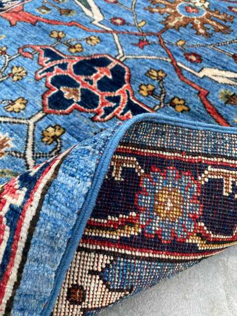 Hand-Knotted Sultanabad Vegetable-Dyed Wool Rug, 2' 10" x 12' 0"
