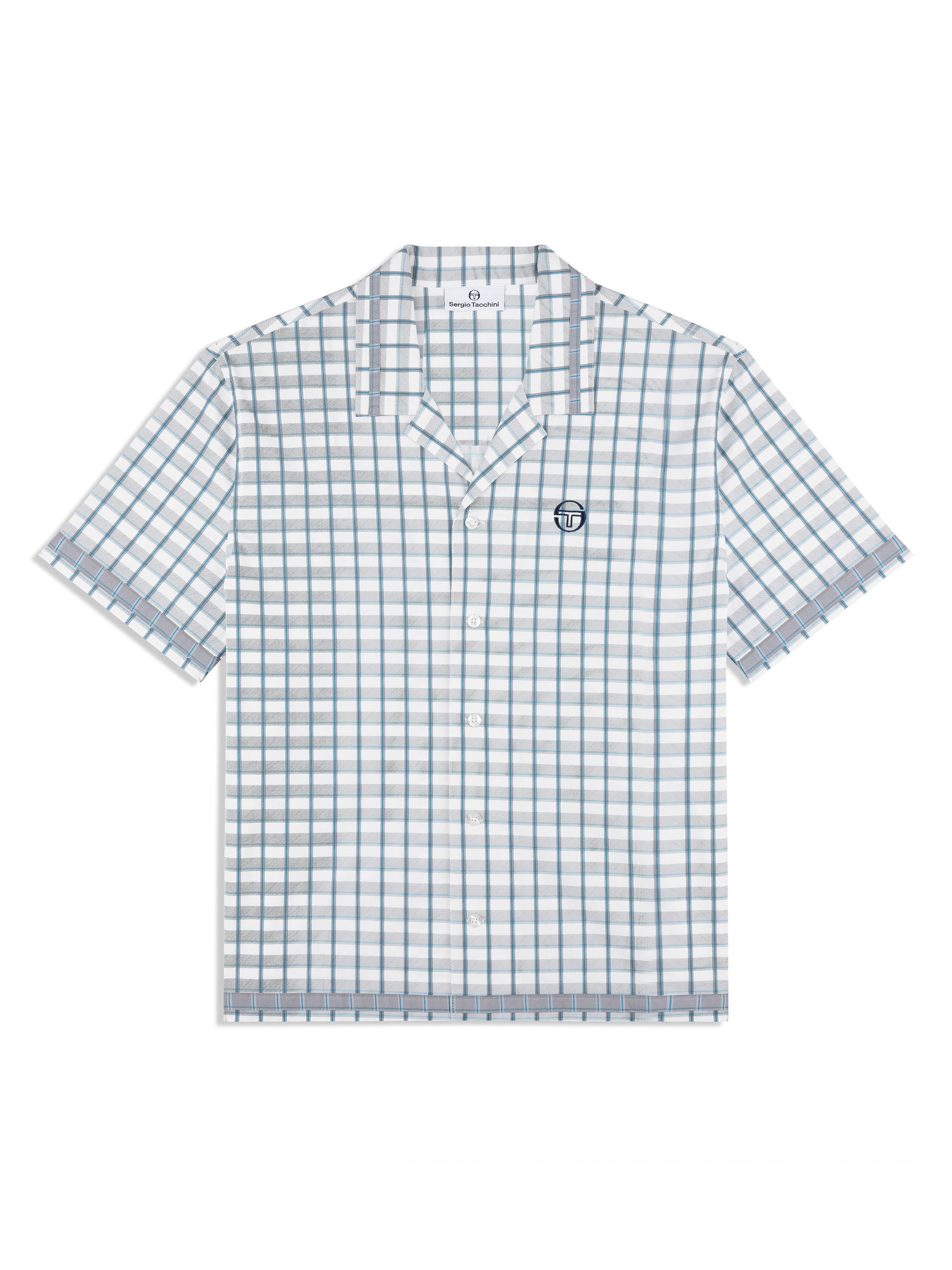 Quadretto Cabana Shirt- Brilliant White