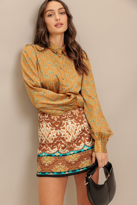 MOROCCAN MUSE WOVEN SKORT