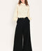 CITY CINCH BLACK/BROWN BELTED WIDE-LEG PANTS