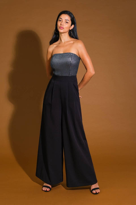GLIMPSE OF GRACE WOVEN JUMPSUIT