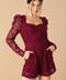 DAYS GO BY LACE WOVEN ROMPER