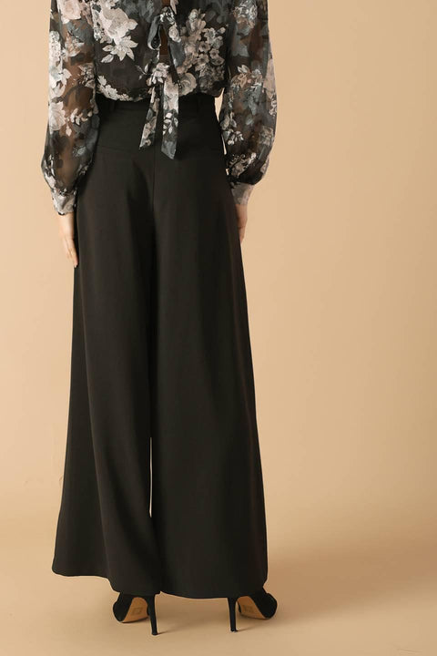SWEET HARMONY BLACK WOVEN PANTS