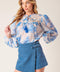 DISTANT ECHOES DENIM SKORT