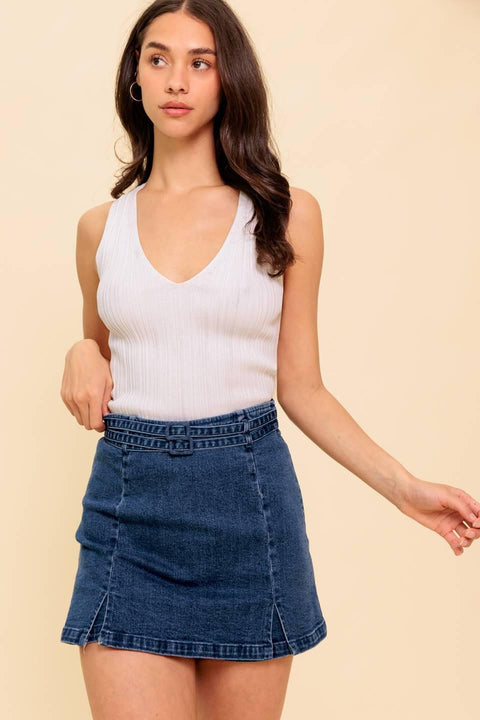 SUNDAY AFTERNOONS MEDIUM INDIGO SKORT