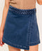 FRENCH MOSS DENIM SKORT