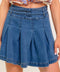 DREAMMIST MEDIUM INDIGO DENIM SKORT