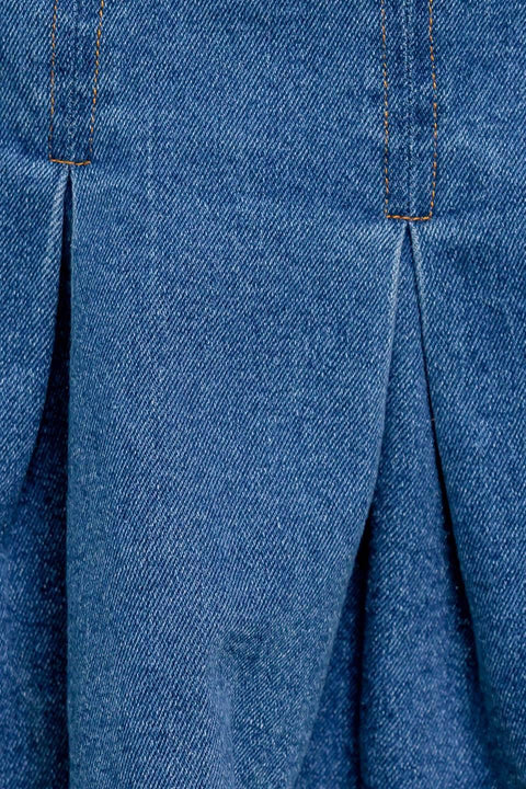 DREAMMIST MEDIUM INDIGO DENIM SKORT