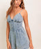 PALM SUNDAYS ACID BLUE ROMPER