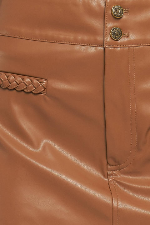 STREET CHIC ESSENTIAL FAUX LEATHER SKORT