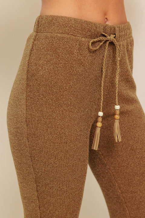 FLARE TOUCH SOLID KNIT PANTS