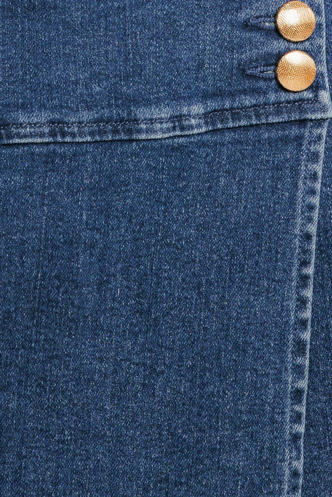 TEXTURE PLAY DENIM SKORT