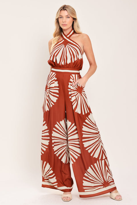 SUMMER RADIANCE WOVEN JUMPSUIT