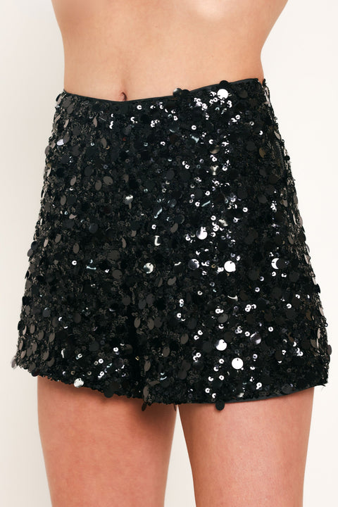 NOIR EDGE BLACK STATEMENT SHORTS