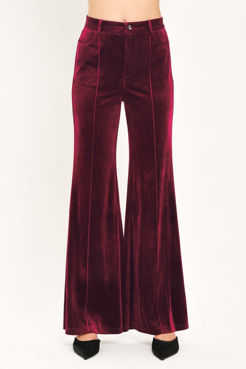 BORDEAUX EDGE BURGUNDY TAILORED PANTS