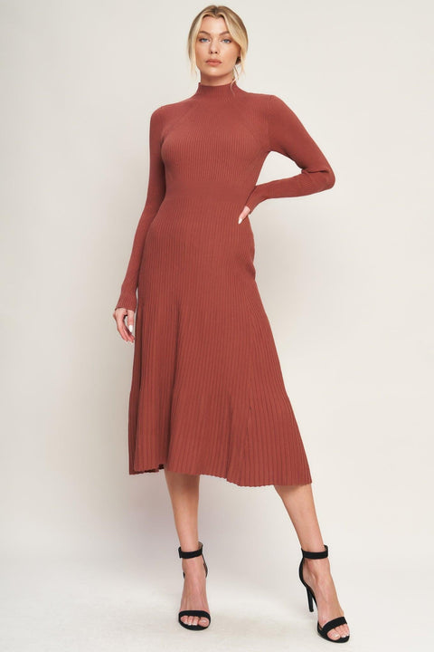 STOLEN KISSES SWEATER MIDI DRESS