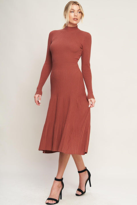 STOLEN KISSES SWEATER MIDI DRESS