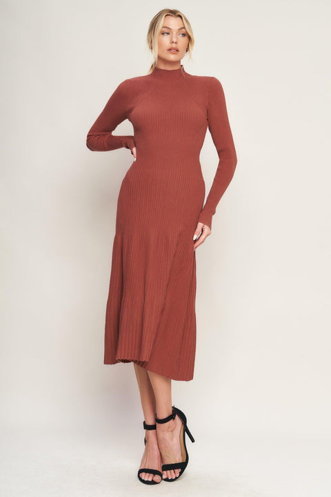 STOLEN KISSES SWEATER MIDI DRESS