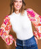 MAJESTIC FLOW SWEATER WOVEN TOP