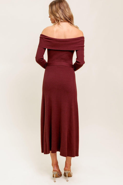 ALL A FANTASY SWEATER MIDI DRESS