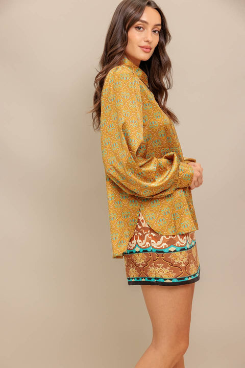 MOROCCAN MUSE WOVEN TOP